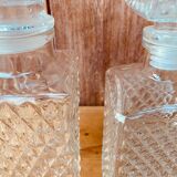 Vintage whisky decanter duo