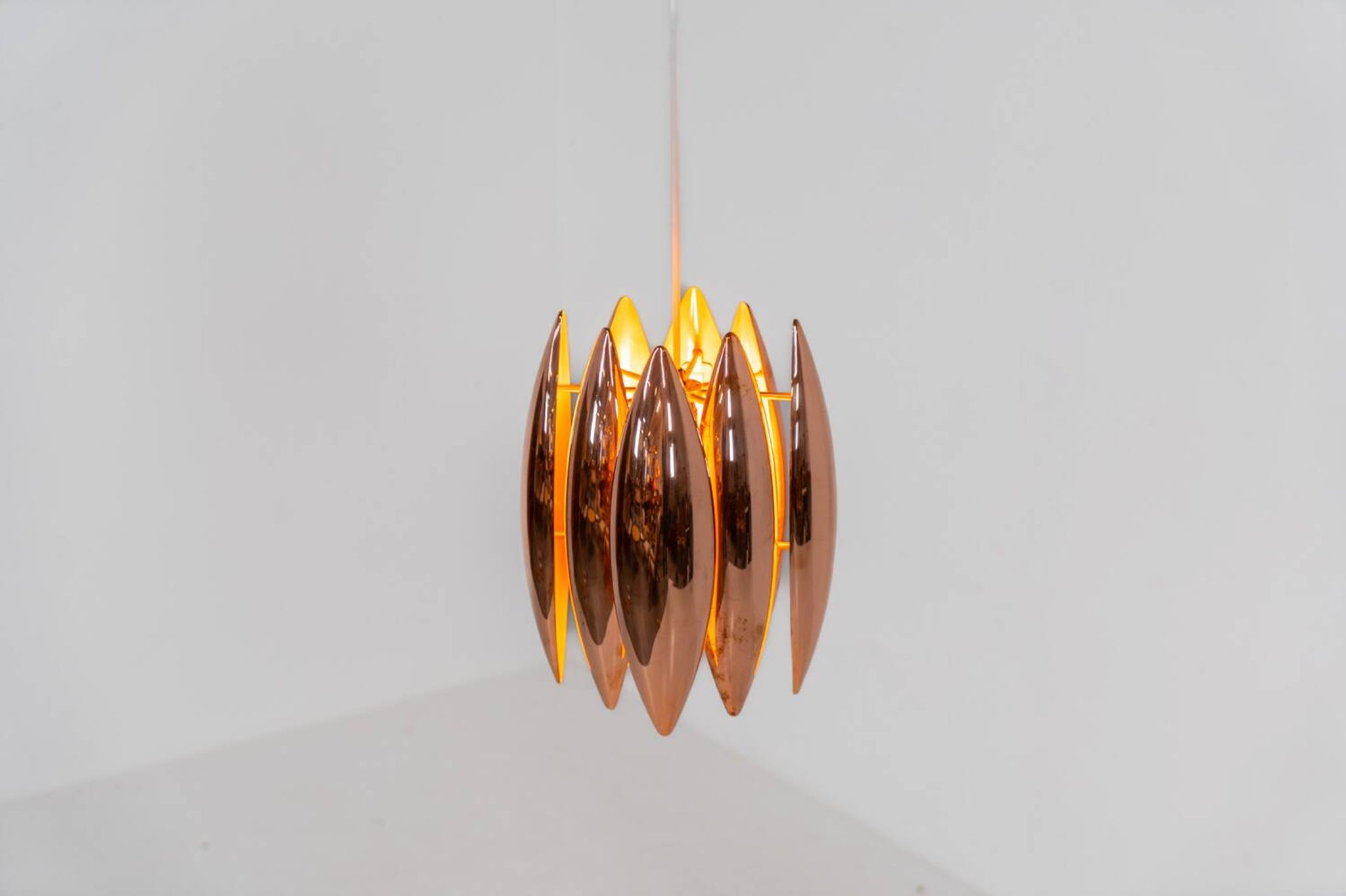 Copper suspension "Kastor" by Jo Hammerborg for Fog & Mørup