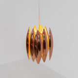 Rare copper “Kastor” pendel by Jo Hammerborg for Fog &
