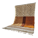 Handmade traditional beni ourain rug, size 2/3 m.