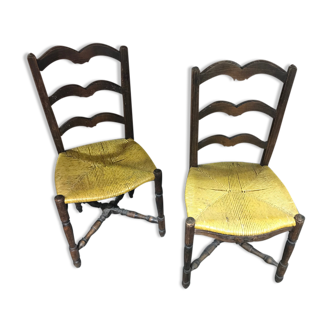 Pair of rustic chairs