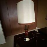 Pair of vintage mahogany bedside tables - bedside lamps