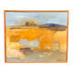 Huile su panneau suédoise – “Landskapskomposition” par Peter Prütz – Vintage