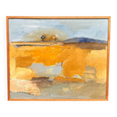 Swedish Oil on Panel – “Landskapskomposition” by Peter Prütz –Vintage