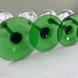 Green stemmed glasses