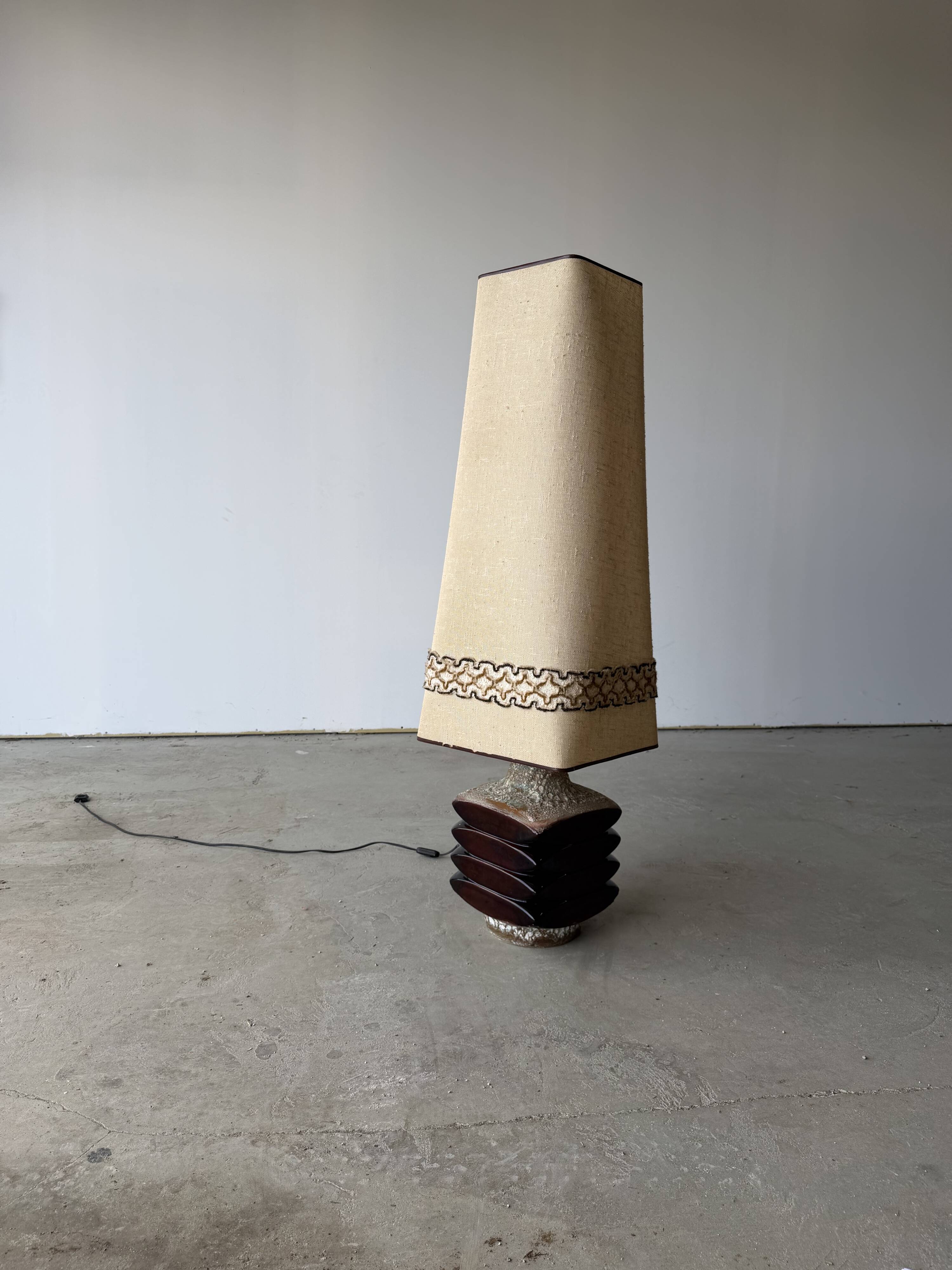 Ceramic sun lamp by Cari Zalloni for Steuler West Germany