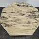 Octagonal marble dining table by Roche Bobois.