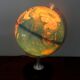 Vintage world map Italy 60s
