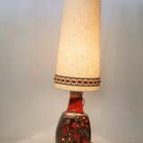 German Fat Lava ceramic floor lamp by Hülstadt Leuchten, 1960s