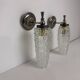 Vintage "diamond point" wall lights