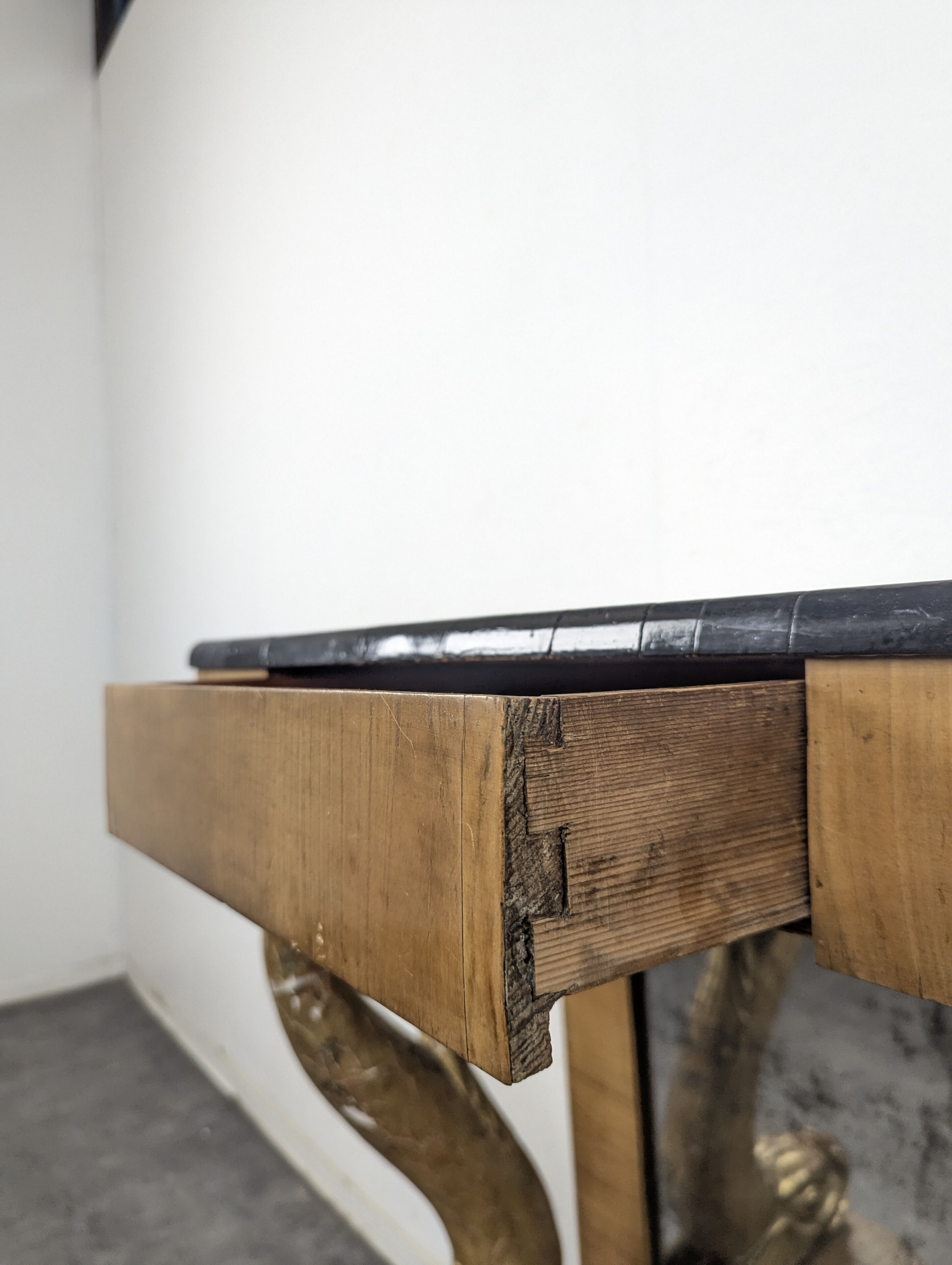 Empire console with dolphins Northern Europe