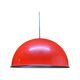 Red Retro Swedish Hanging Light | Enamel Designer Lamp Produced By HEMI In Sweden, 1960s
