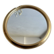 Miroir rond doré vintage
