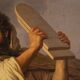Italian painting signed by Focosi and dated 1852, *Moses Breaking the Table