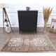 Vintage Turkish Oushak Handmade Wool Cotton Beige Area Rug 93x183