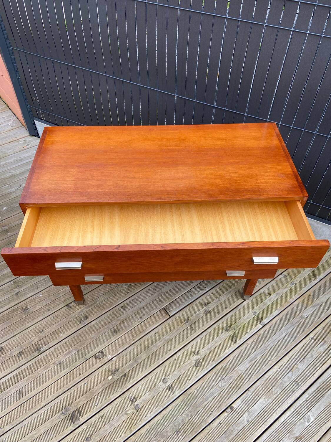 Teak chest of drawers