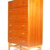 Danish vintage retro commodus Poul Volther FDB in teak 60s