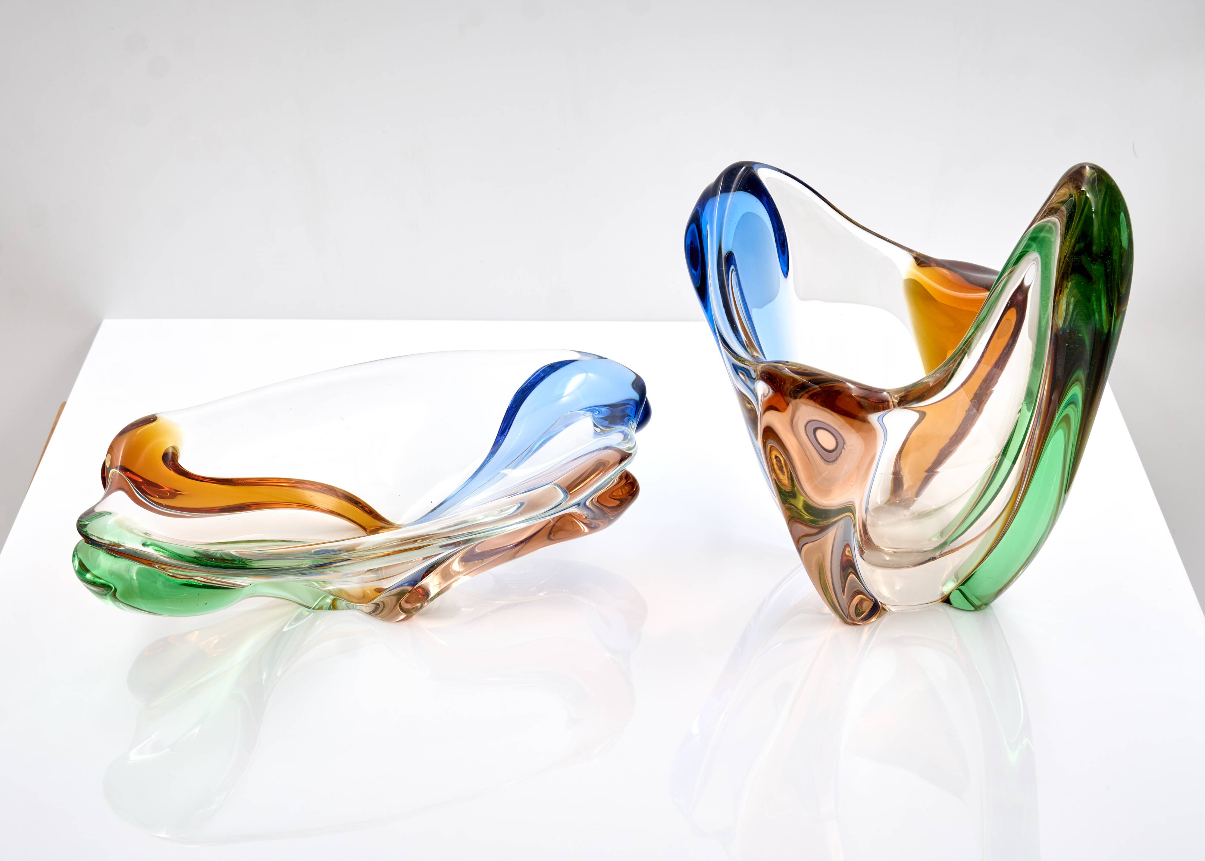 Vintage Multicolor Glass Vase by František Zemek from Rhapsody Collection