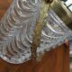 Glass and brass ice bucket in Napoleon style