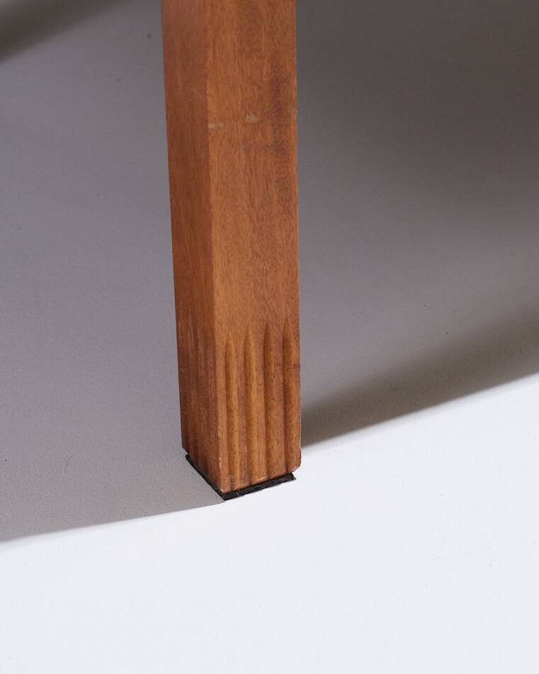 Table basse en bois, bernard vuarnesson, 1970s