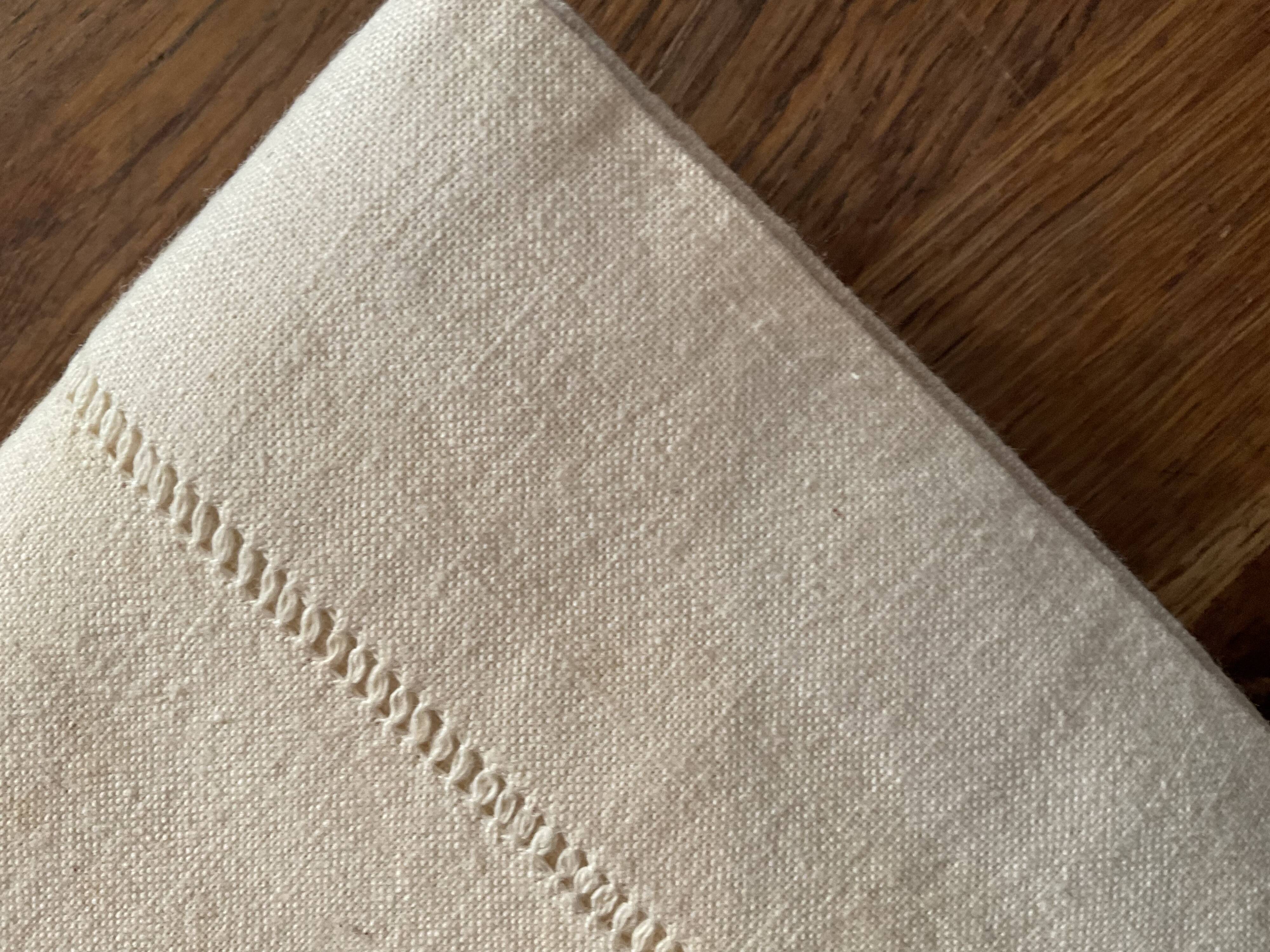 Old embroidered sheet monogram