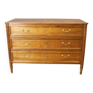 Commode Louis XVI en - merisier