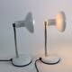 White couple table lamps Made in Italy by Veneta Lumi