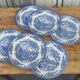 Flat English plates Churchill England