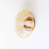 Vintage amber glass wall lamp by Wila Leuchten, Germany 1970's