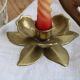 Golden candle holder
