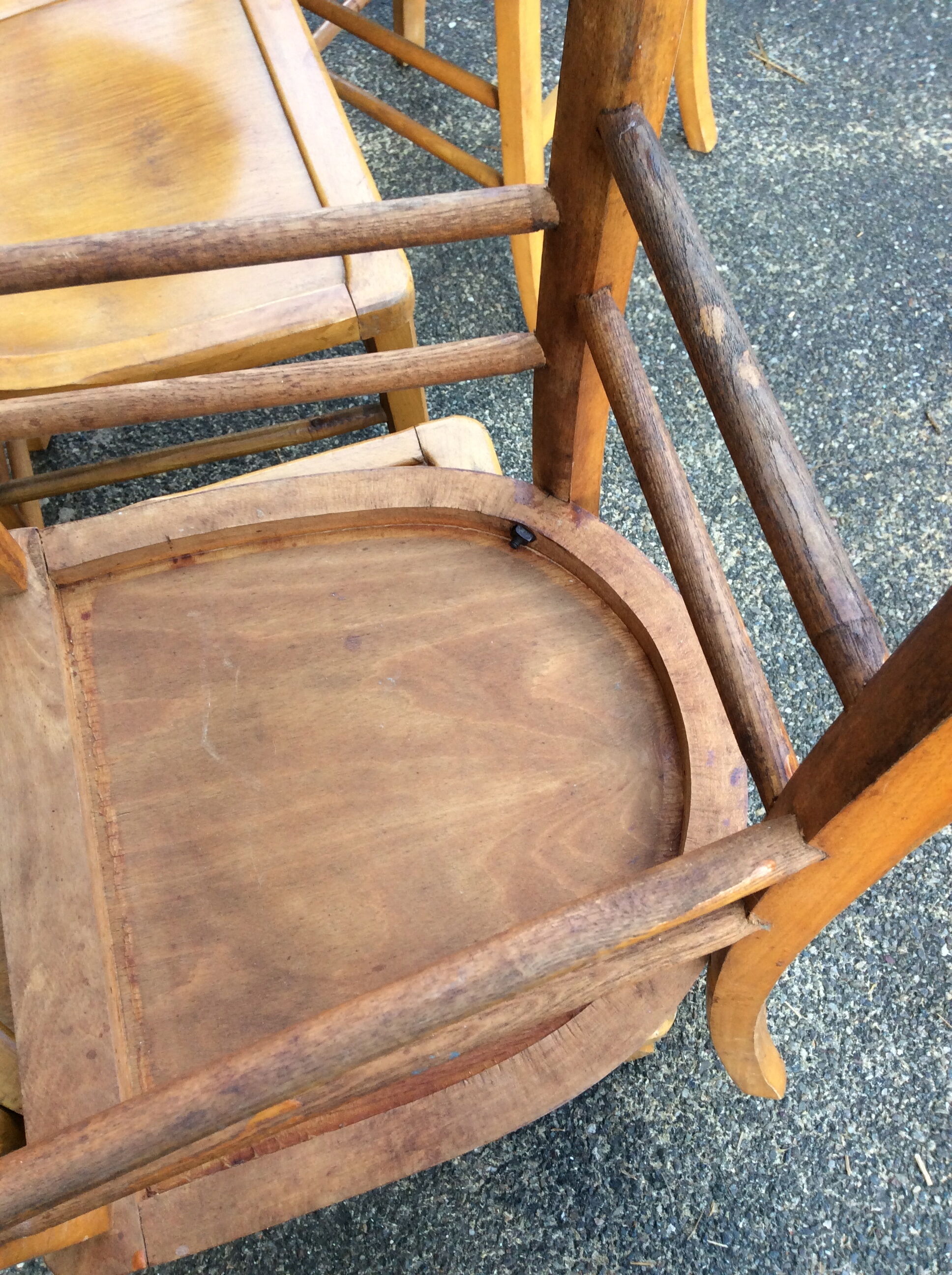 4 baumann bistro chairs brasserie no bentwood