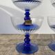6 80s glass cups