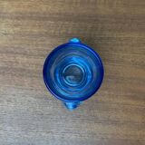 Blue glass vase model 20064 in Mid-Century style by Vladislav Urban for Hermanova Hut, 1960s.