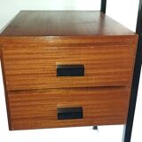 Rosewood and metal desk