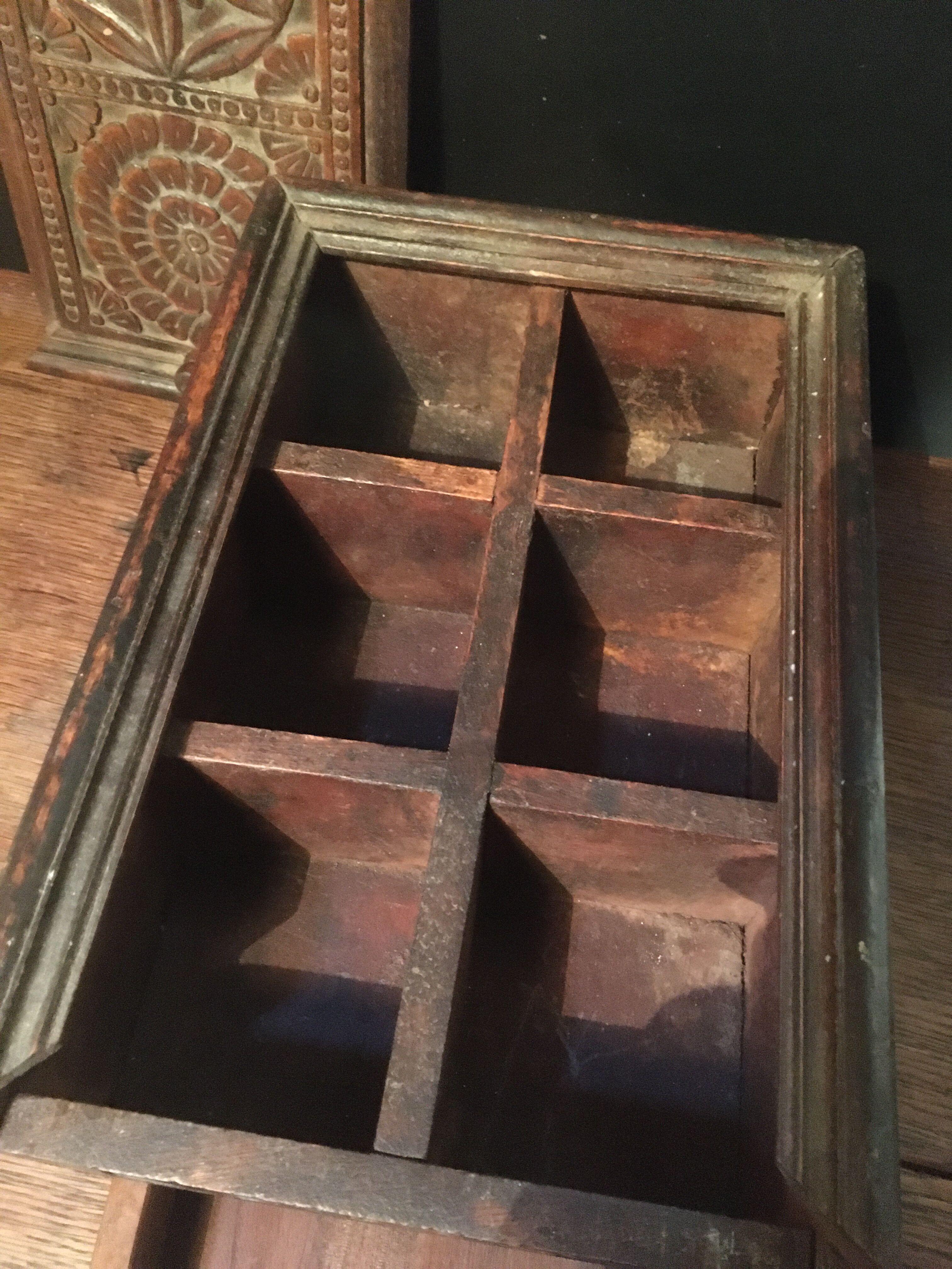 Indian teak spice box