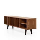 Vinyl Record Storage Cabinet Walnut "Silene"