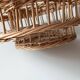 Rattan glass and bottle holder