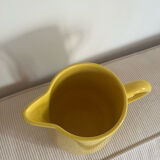 Vintage ceramic yellow pitcher