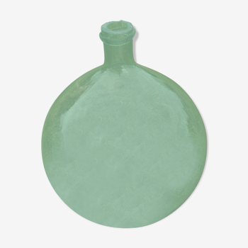 Demijohn green 25 liters blown glass 19th