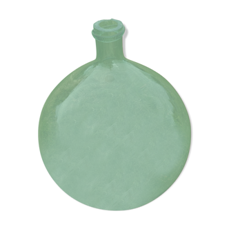 Demijohn green 25 liters blown glass 19th