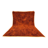 Moroccan Berber rug orange terracotta 300x200 cm – plain handmade rug
