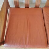 Dyrlund leather sofa from the 60s
