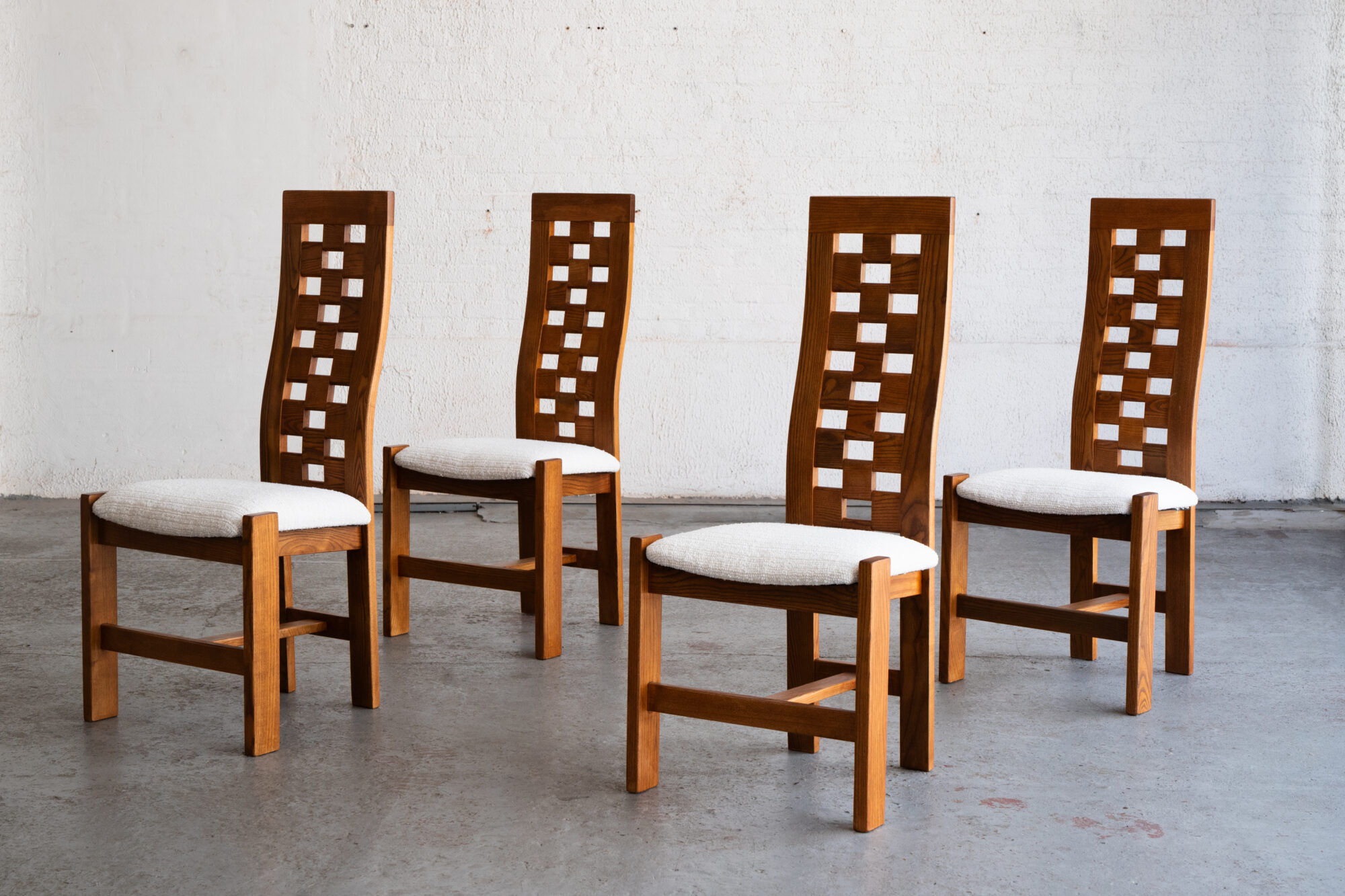 Ensemble de 4 chaises de salle à manger par Maison Regain