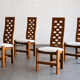 Ensemble de 4 chaises de salle à manger par Maison Regain