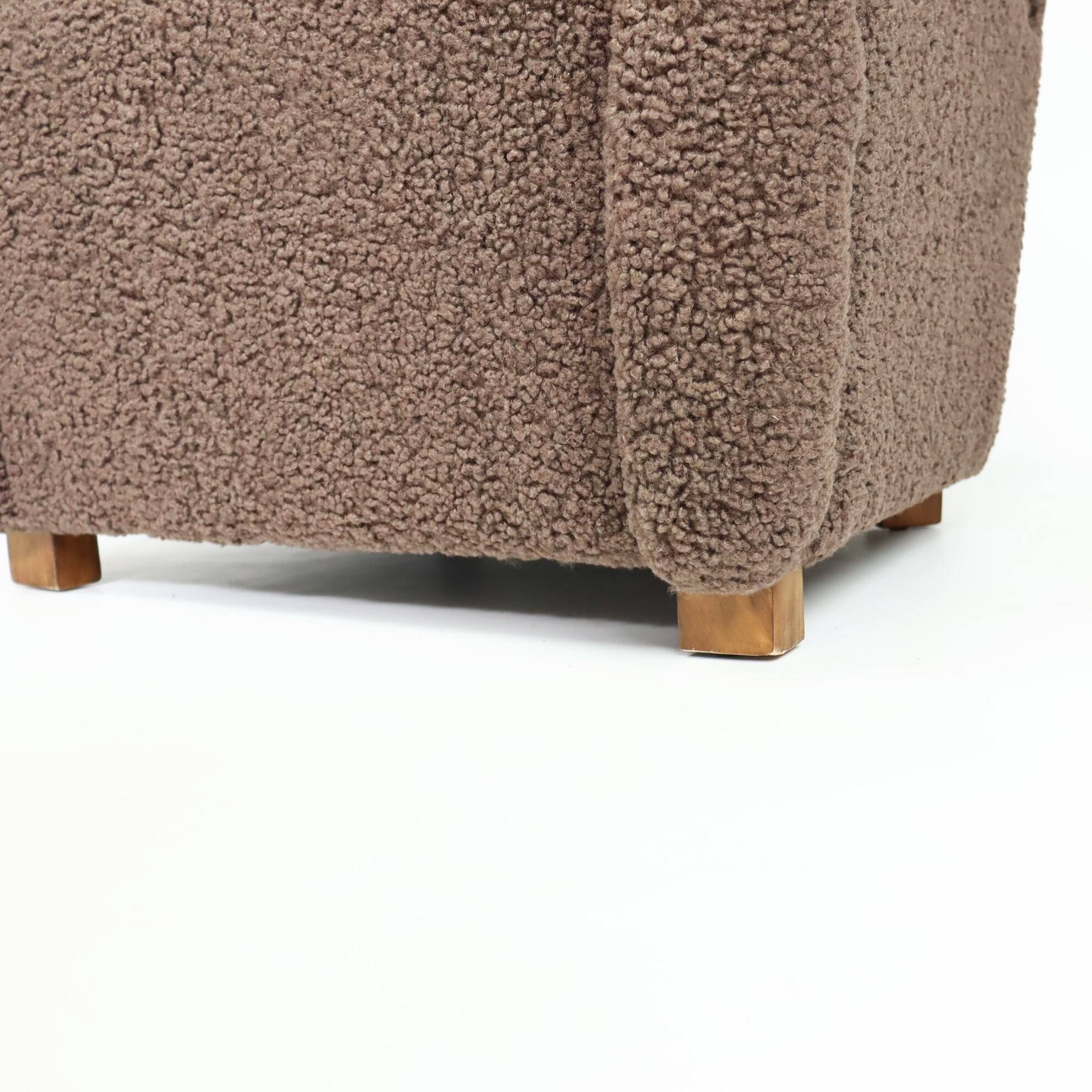 Terry fabric wing chair