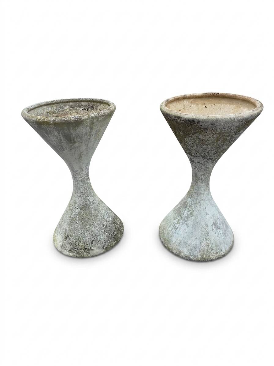 Pair of diabolos in eternit by Willy Guhl and Anton Bee – 1960