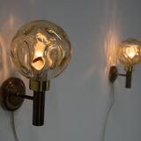 Set of Two Wall Lamps, Denmark, 1970s