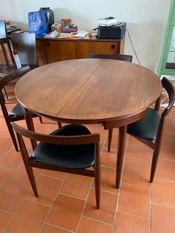 Ensemble danois "Roundette"  de 1952-53 de Frem Røjle pour Hans Holsen