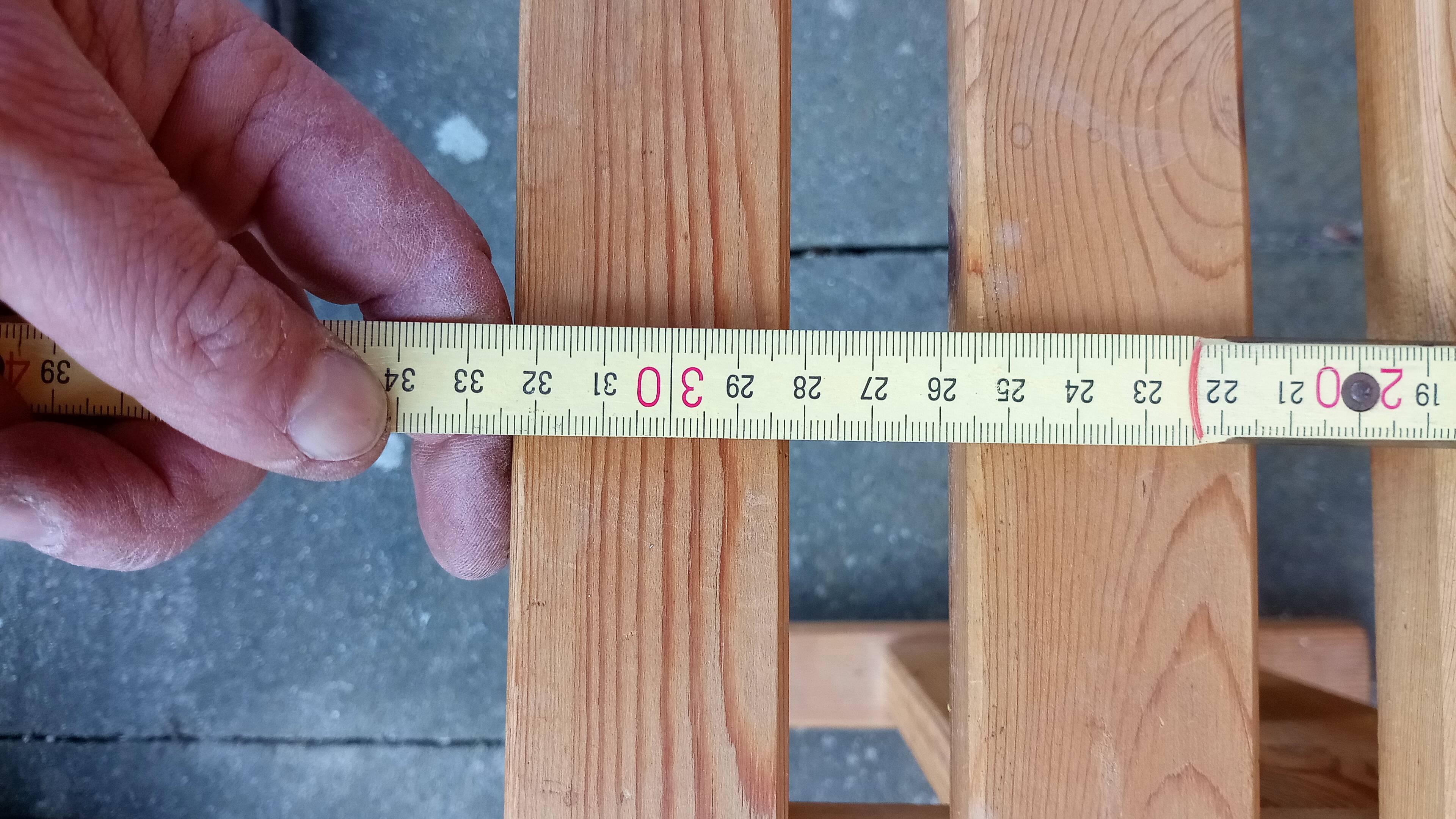 Small swedish bench in pine