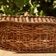 Panier porte-bouteilles en osier vintage
